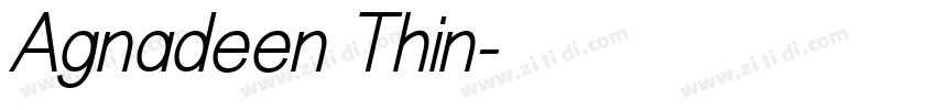 Agnadeen Thin字体转换